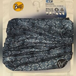 *NEW* Buff Geometric Blue Headband Neck Warmer Unisex